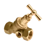 BONFIX Stopkraan 1/2 x 1/2" binnendraad met aftap