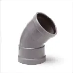 PVC Manchet Bocht 45° grijs 110 SN8 M/M