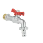 BONFIX Kogeltapkraan met slangaansl. 1/2" vert. met vlinder