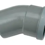 PVC Manchet Bocht 30° grijs 110 SN8 M/S