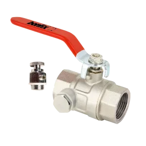 BONFIX Kogelkraan binnendraad x binnendraad maf + rode hendel