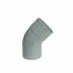 PVC HWA Bocht 45° grijs 100 M/S