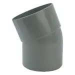 PVC Lijm Bocht 22° grijs 110 M/S